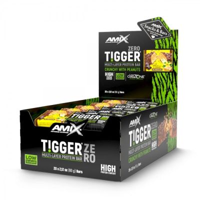 Barritas Tigger Zero Protein Bar 25 x 60 gr