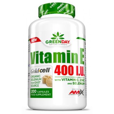 Vitamina E 400 I.U. LIFE+ 200 caps Amix GreenDay