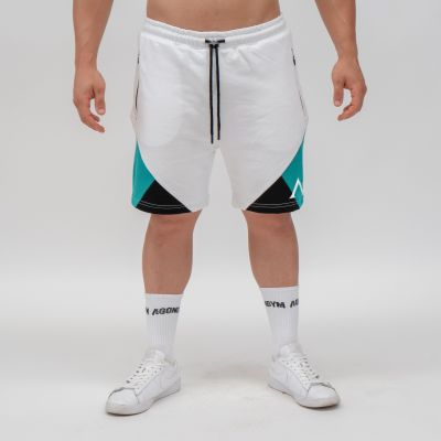 SHORT TRAINING CULTURE Blanco/Turquesa