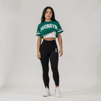 CROP TOP EIGHTIES - ROYAL GREEN
