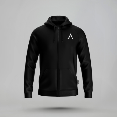 PULSE ZIP HOODIE - BLACK