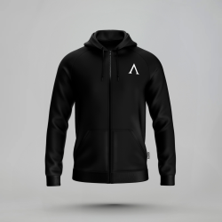 PULSE ZIP HOODIE - BLACK