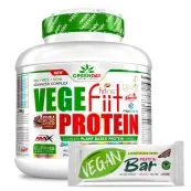 Proteína Vegetal Vegefiit Protein 2kg + Barritas Vegan Protein Bar 45 gr