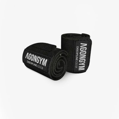 MUÑEQUERAS DISCIPLINE CLUB - BLACK - TALLA UNICA