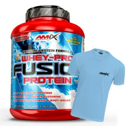 Proteína Whey-Pro Fusion Protein 2,3kg + REGALO Camiseta RunFit CELESTE