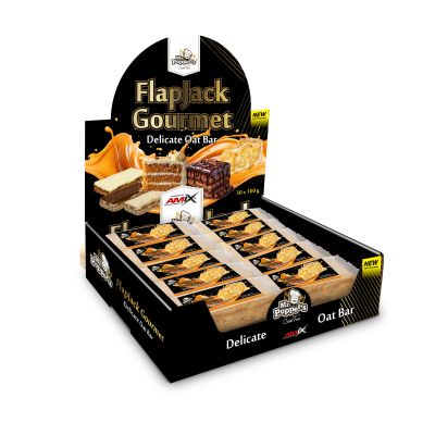 Barrita Flap Jack con capa de caramelo líquido 30 x 100 gr
